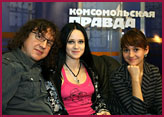 Сергей, Наташа и Аня на КП